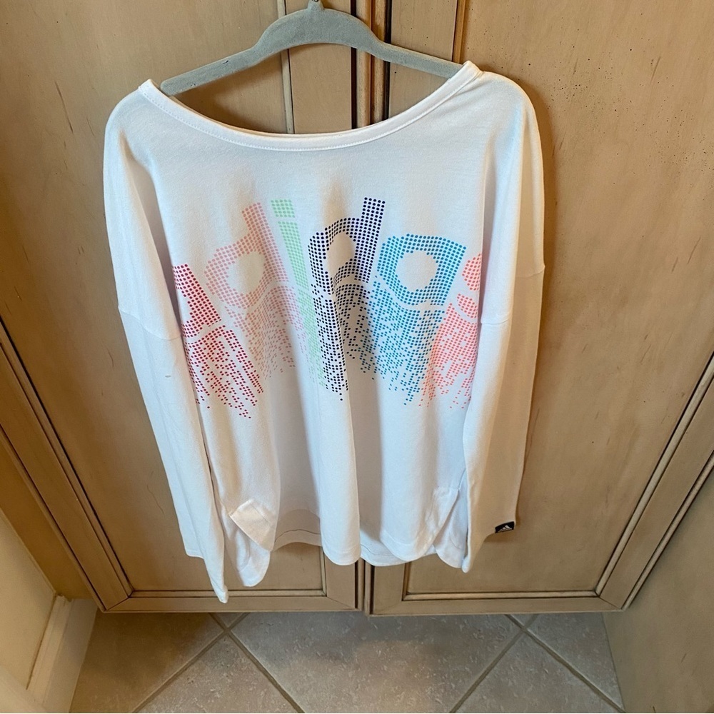 Adidas Girls Logo Tee Shirt L/14